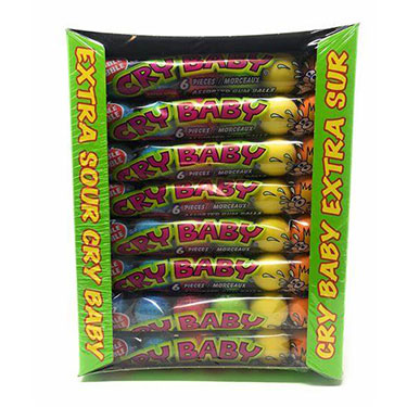 Cry Baby Extra Sour Gumball Tube 24ct Box 