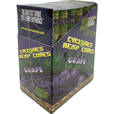 Cyclones Hemp Cones Grape 24ct Box 