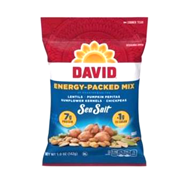 David Energy Mix Sea Salt Tubes 1.5oz 12ct Box 