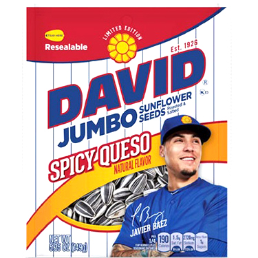 David Jumbo Spicy Queso Sunflower Seeds 5.25oz Bag 