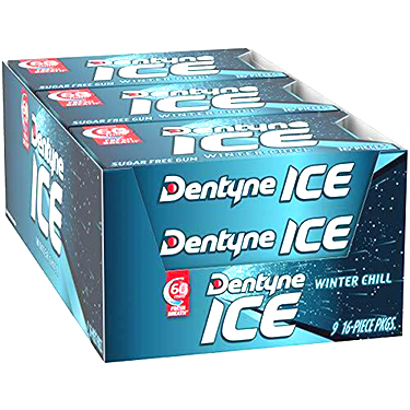 Dentyne Ice Winter Chill Sugar Free Gum 9ct Box 