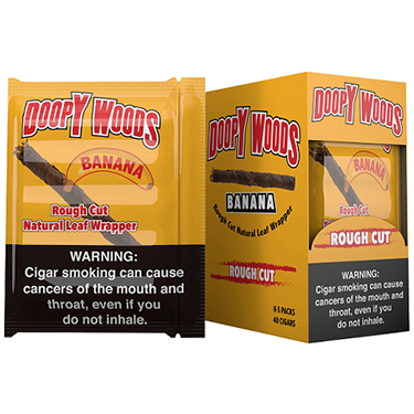 Doopy Woods Banana Cigars 8 Packs of 5 