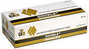 Double Diamond Cigarette Tubes Gold 100 200ct 