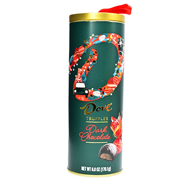 Dove Dark Chocolate Truffle Christmas Tube 