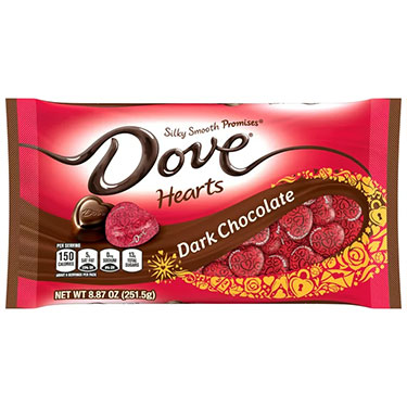 Dove Dark Chocolate Valentines Day Hearts 8.87oz Bag 