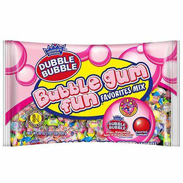 Dubble Bubble Bubble Gum Fun Favorites Mix 30oz Bag 