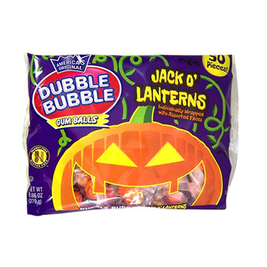 Dubble Bubble Pumpkin Gumballs Bag 9.86 oz 