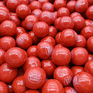 Dubble Bubble 1 Inch Gumballs Sweet Cherry 1lb 