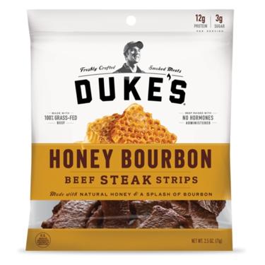 Dukes Honey Bourbon Jerky 2.5oz Bag 