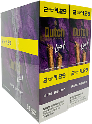 Dutch Leaf Ripe Berry 30 Packs of 2 