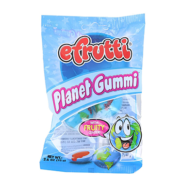 Efrutti Planet Gummi 2.6oz Bag 