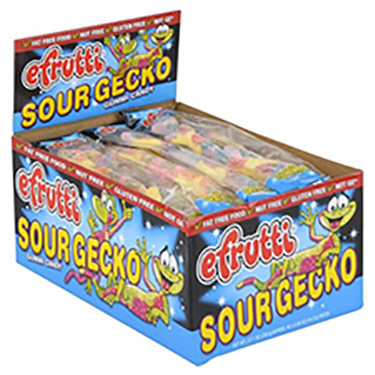eFrutti Sour Gummi Geckos 40ct Box 