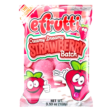 Efrutti Gummi Strawberry Batch 3.5oz Bag 