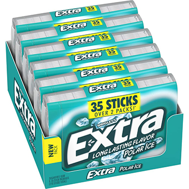 Extra Polar Ice Mega Pack Sugar Free Gum 6ct Box 