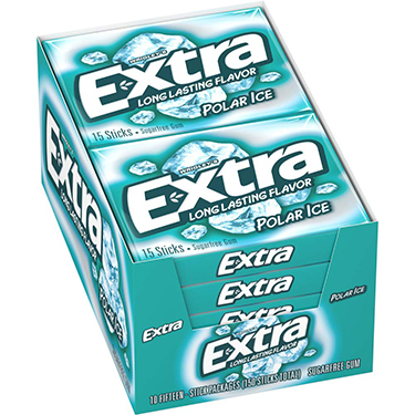 Extra Polar Ice Sugar Free Gum 10ct Box 