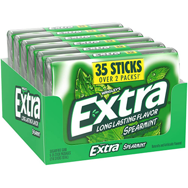 Extra Spearmint Mega Pack Sugar Free Gum 6ct Box 