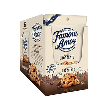 Famous Amos Belgian Chocolate Cookies 2oz 6ct Box 