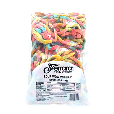 Ferrara Sour Wow Worms 5lb Bag 