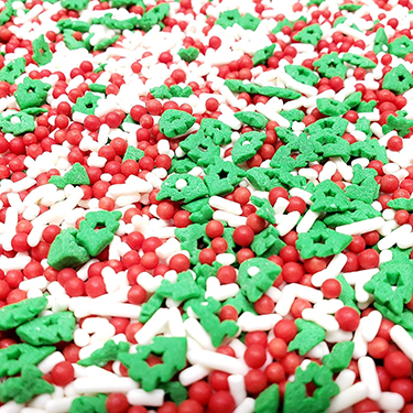 Candy Retailer Festive Flurry Christmas Cupcake Sprinkles 4oz 