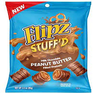 Flipz Stuffd Peanut Butter Filled Pretzels 3.5oz Bag 