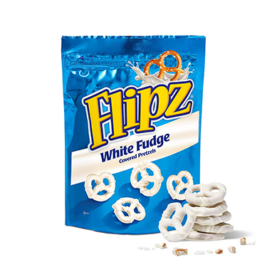 Flipz White Fudge Pretzels 5oz Bag 