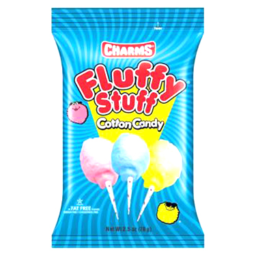 Charms Fluffy Stuff Cotton Candy 2.5oz Bags 