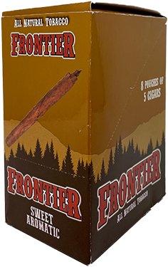 Frontier Cheroot Sweet Aromatic Cigars 8 Pouches of 5 