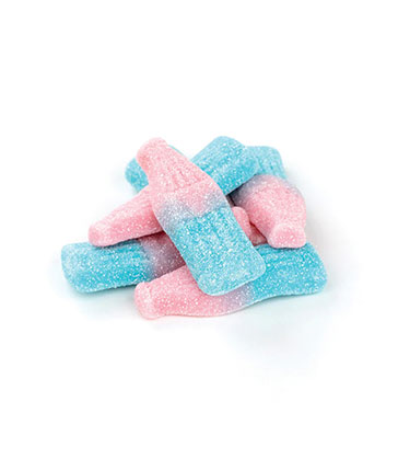 Gustafs Sour Bubble Gum Giant Gummi Bottles 2.2lb Bag 