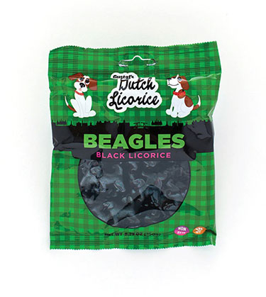 Gustafs Licorice Beagles 5.29oz Bag 