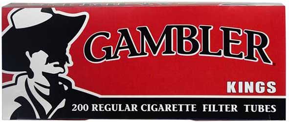 Gambler Cigarette Tubes Regular King Size 200ct Box 