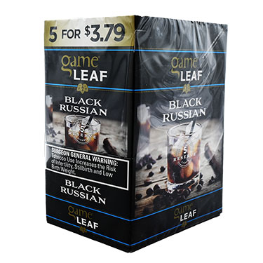 Game Leaf Cigarillos Black Russian 8 5pks 