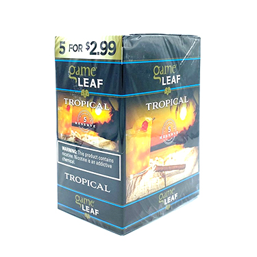 Game Leaf Cigarillos Tropical 8 5pks 