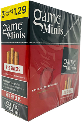 Game Minis Cigarillos Red Sweets 15ct 