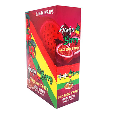 Ganja Berry Wraps Passion Fruit 25 Packs of 2 