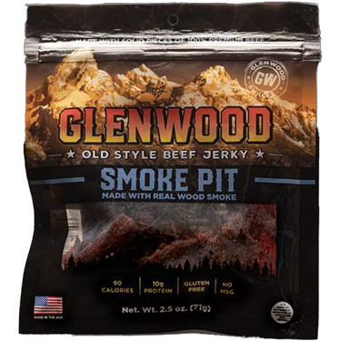 Glenwood Jerky Old Style Smoke Pit 2.5oz Bag 