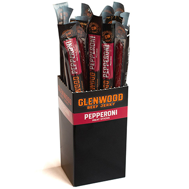 Glenwood Meat Sticks Pepperoni 24ct Box 