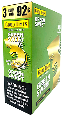 Good Times Cigarillos Green Sweet 15ct 