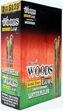 Good Times Sweet Woods Leaf Cigarillos Watermelon 15ct 