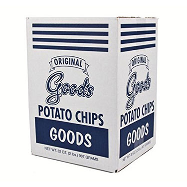 Goods Potato Chips Original Blue Box 2 Lb 