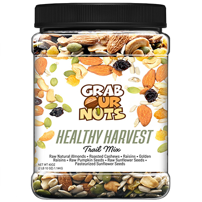 Grab Our Nuts Trail Mix Healthy Harvest 40oz Jar 