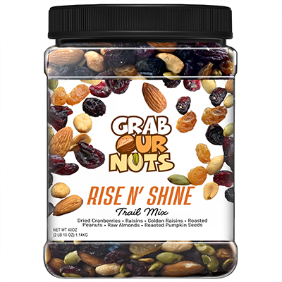 Grab Our Nuts Rise n Shine Trail Mix 40oz Jar 