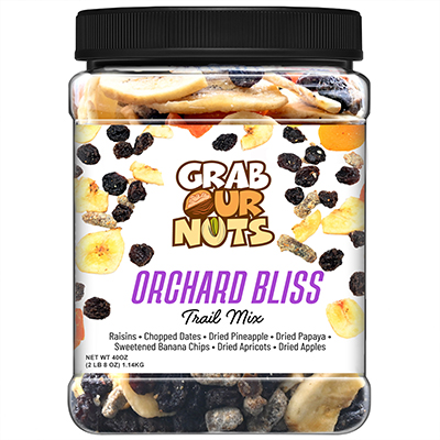 Grab Our Nuts Trail Mix Orchard Bliss 40oz Jar 