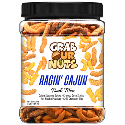 Grab Our Nuts Trail Mix Ragin Cajun 32oz Jar 