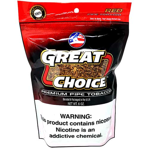 Great Choice Pipe Tobacco Red 6oz 