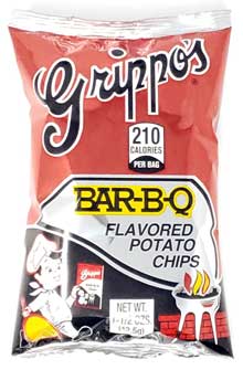 Grippos BBQ Potato Chips 1.5oz Bags 24ct 