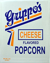 Grippos Cheese Popcorn 1lb Box 