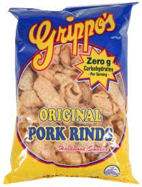 Grippos Plain Pork Rinds .875 oz Bags 30ct 
