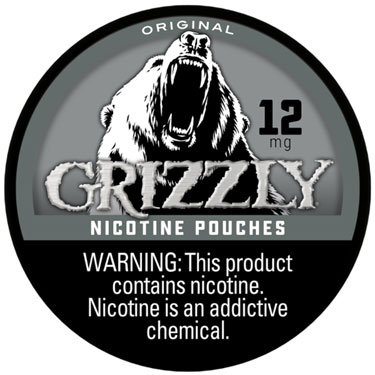 Grizzly Nicotine Pouches Original 12mg 5ct 
