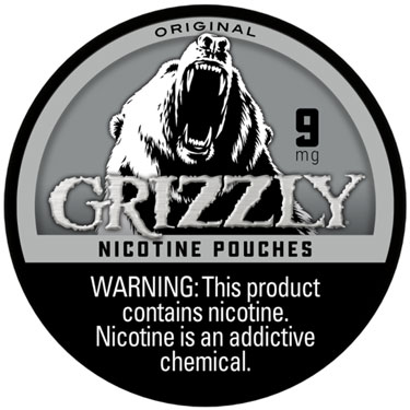 Grizzly Nicotine Pouches Original 9mg 5ct 