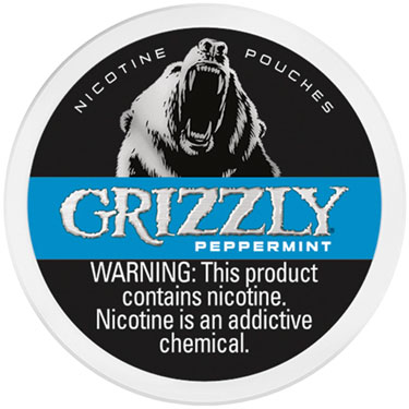 Grizzly Nicotine Pouches Peppermint 7mg 5ct 